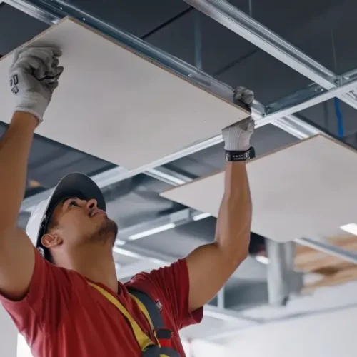 Acoustic Ceiling Installation